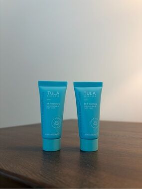 2 pack TULA Skincare 24-7 Moisture Hydrating Day & Night Cream
